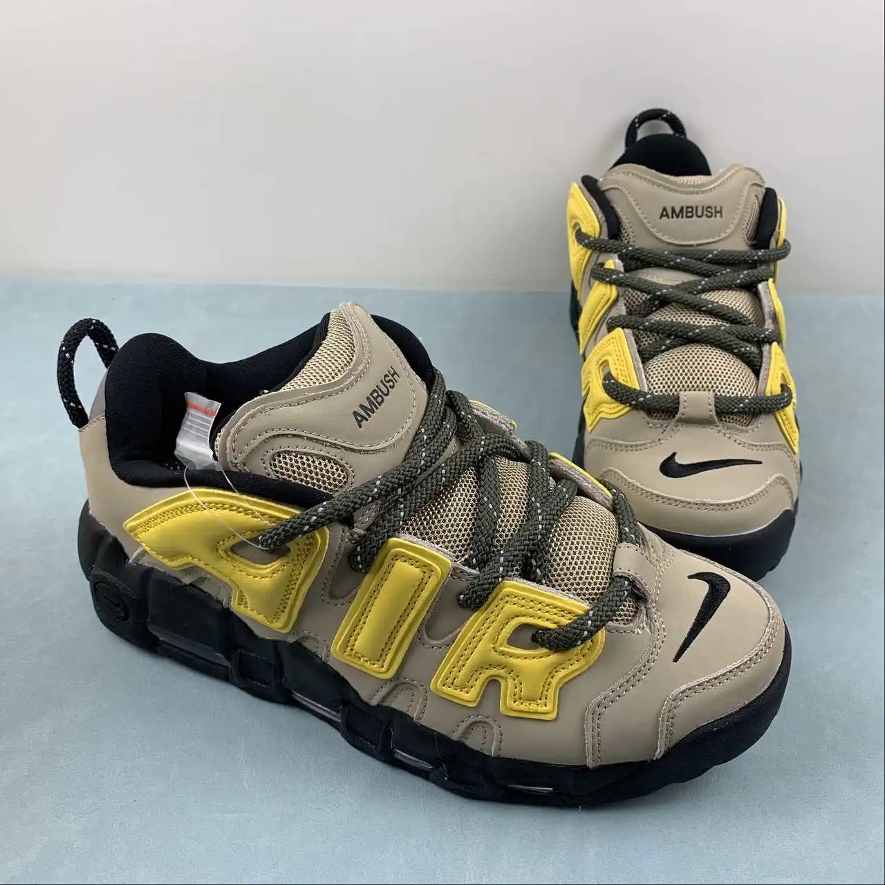 Nike x AMBUSH Khaki Yellow Collaboration – FB1299-200 thumbnail 2