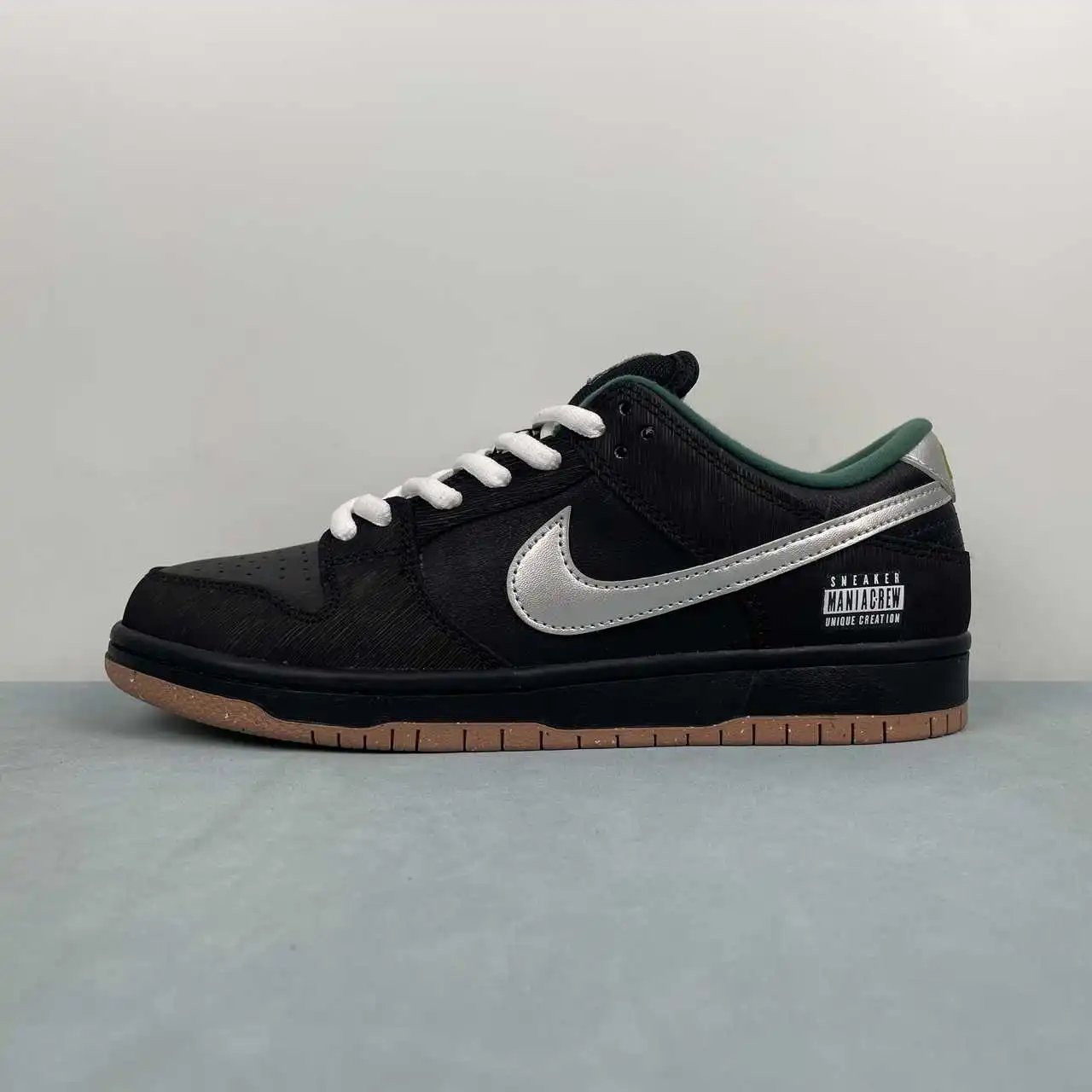 Nike Dunk Low Black Silver Green – FQ7585-200 thumbnail 4
