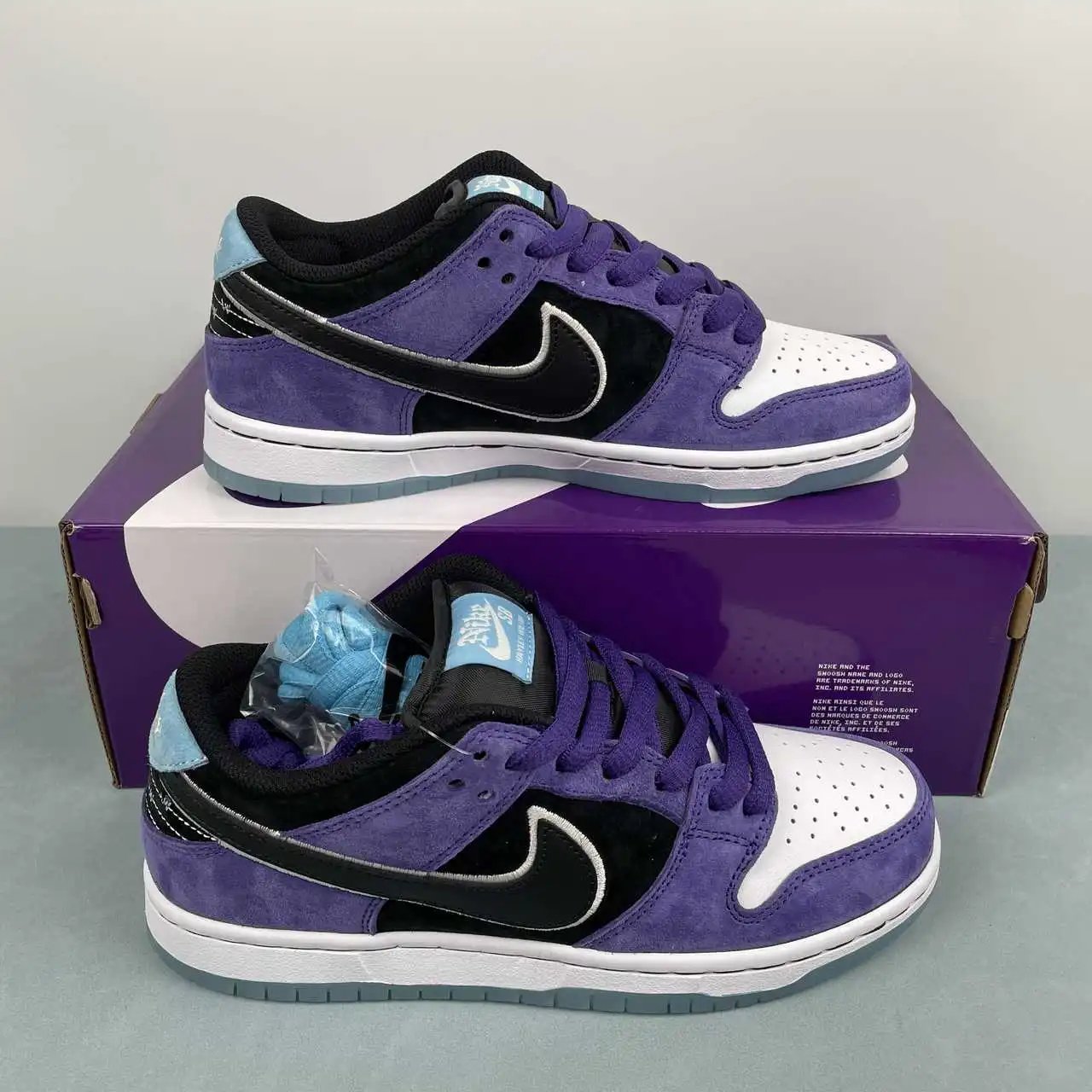 Nike Dunk Low Purple Black White Color-Blocked