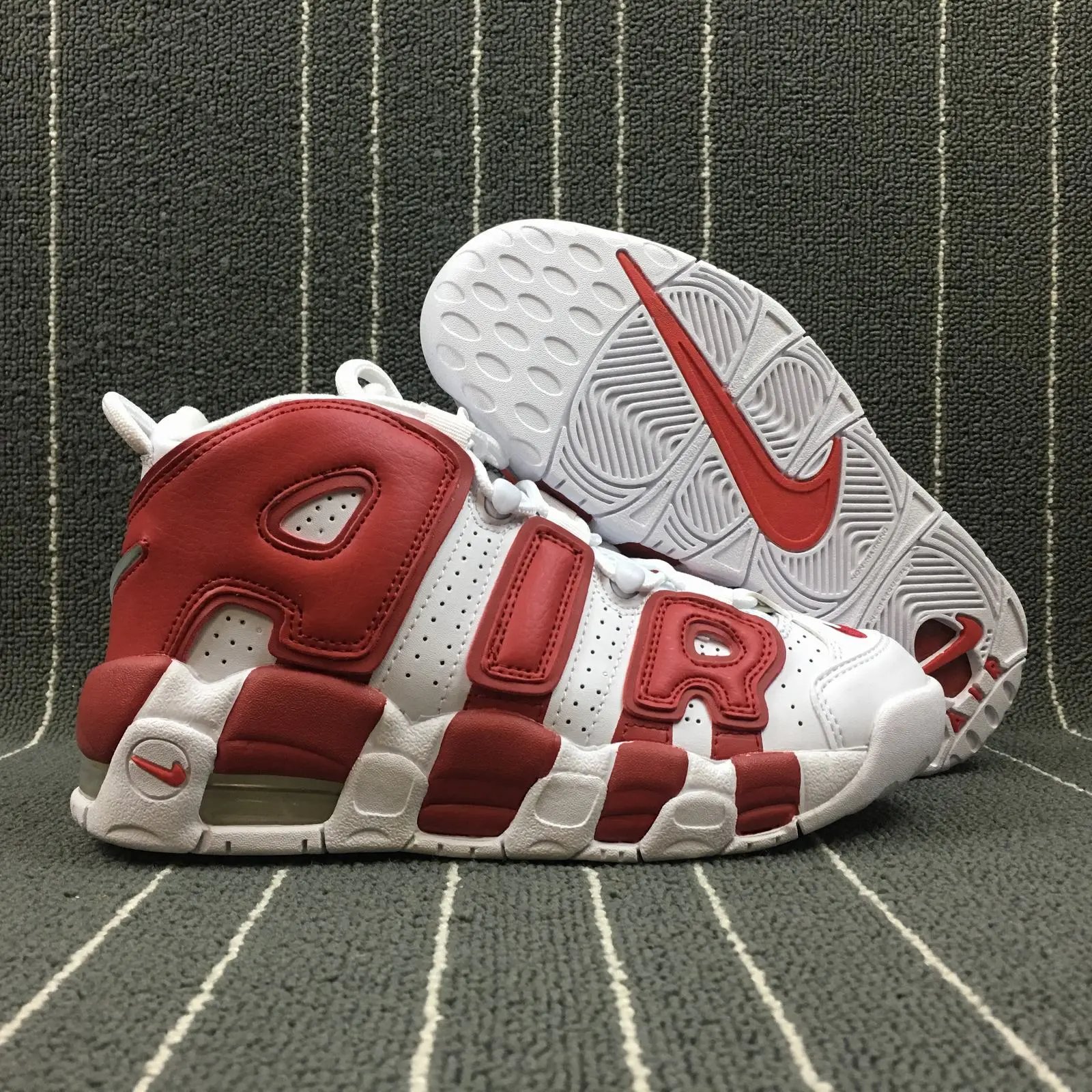 Nike Air More Uptempo Red White