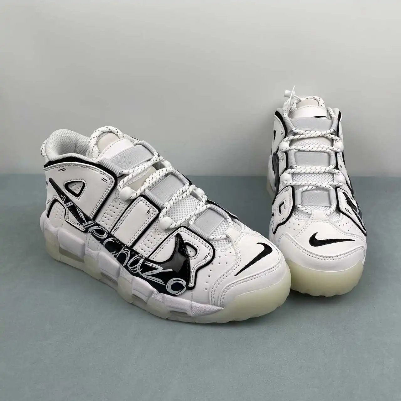 Air More Uptempo Black White Graffiti – DQ5014-100 thumbnail 2