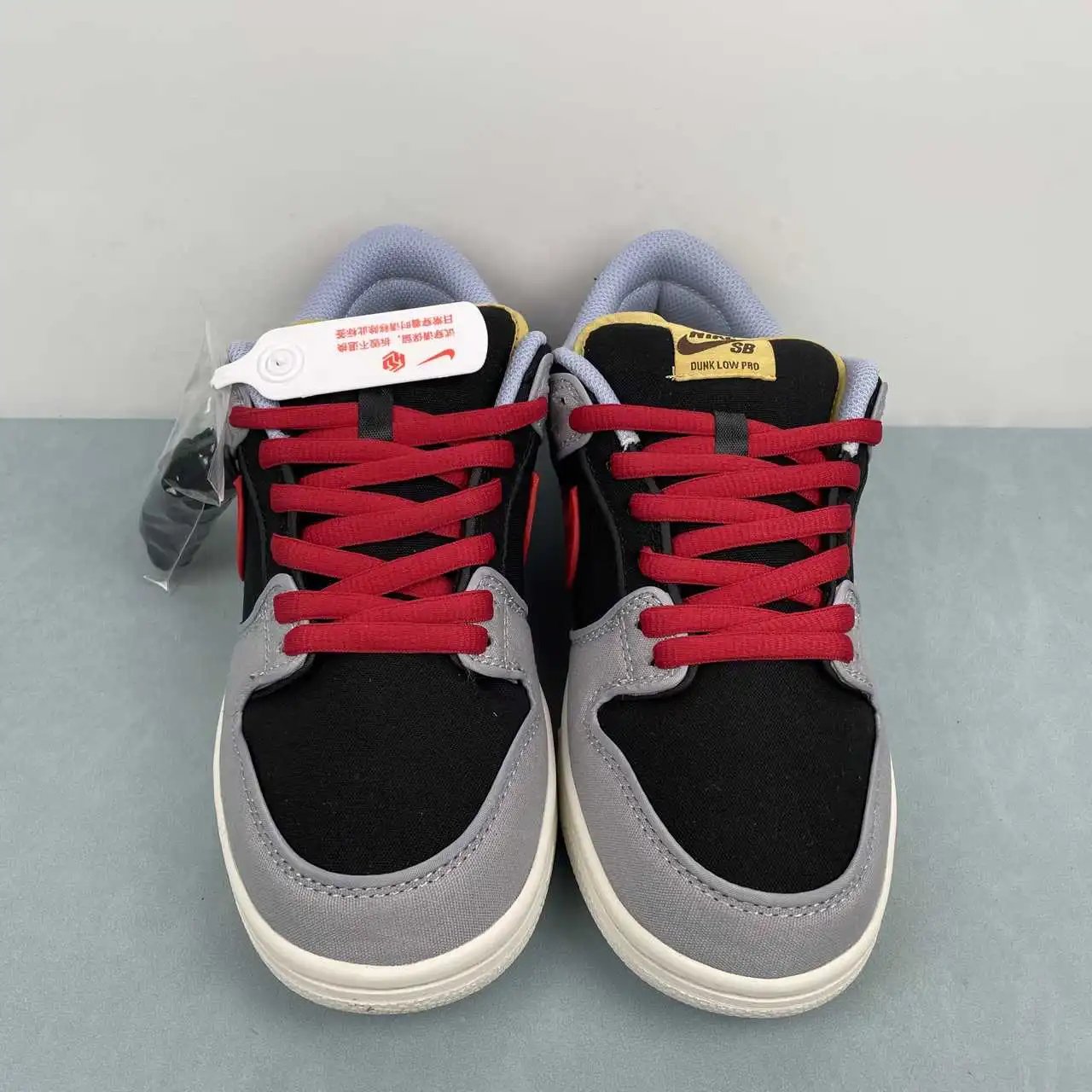 Nike Dunk Low Black Grey Red – FN5880-001 thumbnail 3