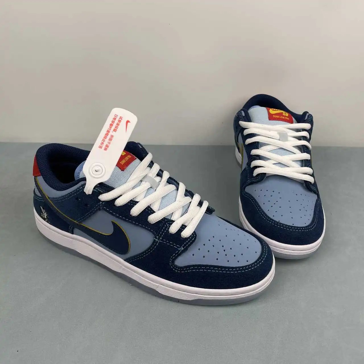 Nike Dunk Low Red Blue Color-Blocked – DX5549-400 thumbnail 2