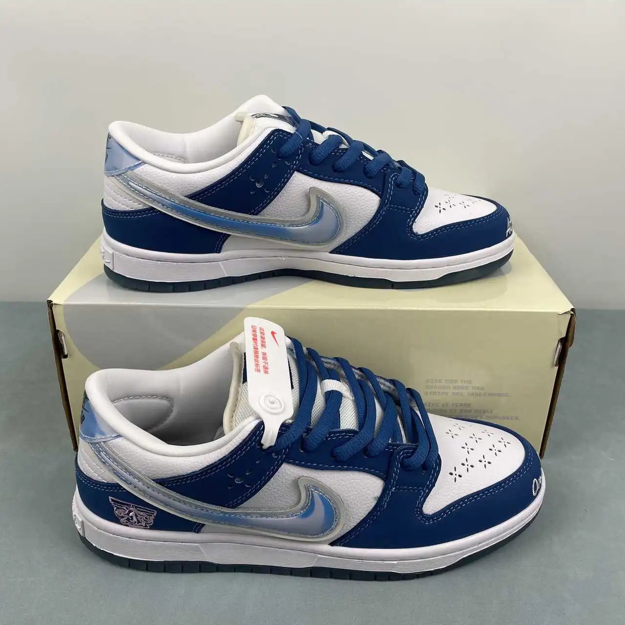 Nike Dunk Low Blue White Print – FN7819-400