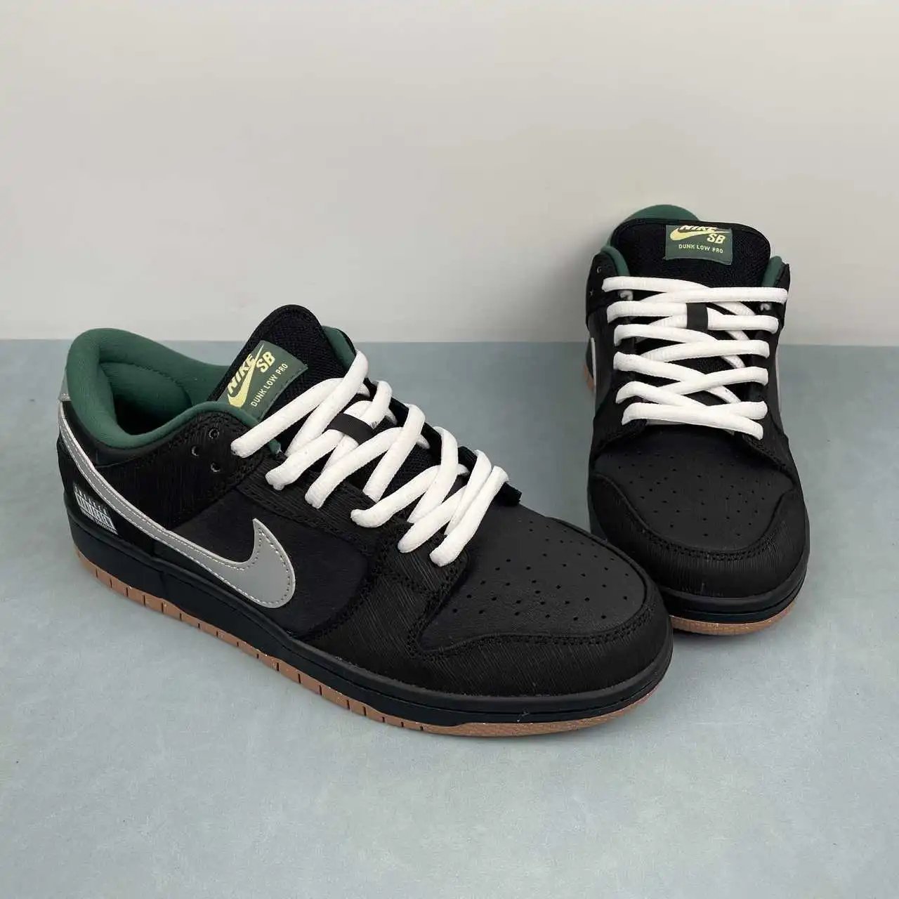 Nike Dunk Low Black Silver Green – FQ7585-200 thumbnail 2