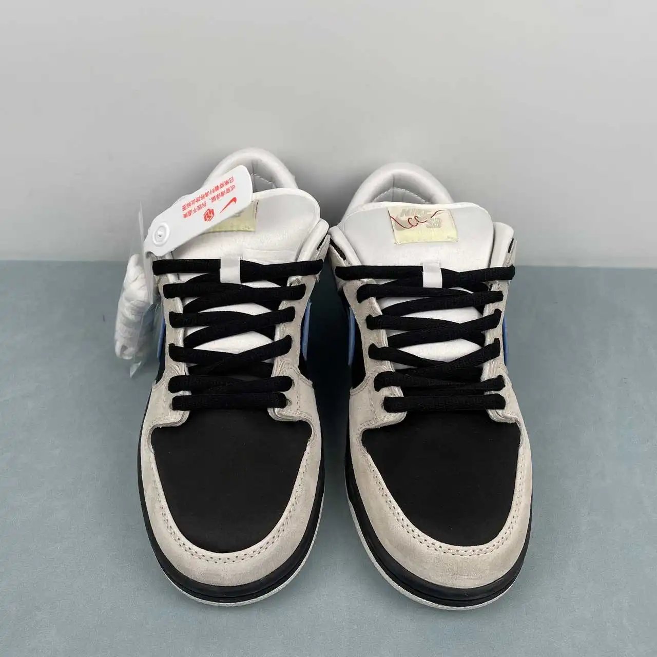 Nike Dunk Low Off-White Black Blue – FZ5645-100 thumbnail 3