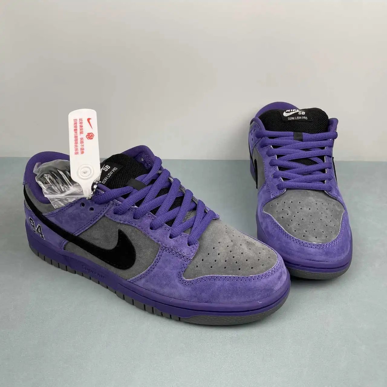 Nike Dunk Low Purple Grey Black thumbnail 2