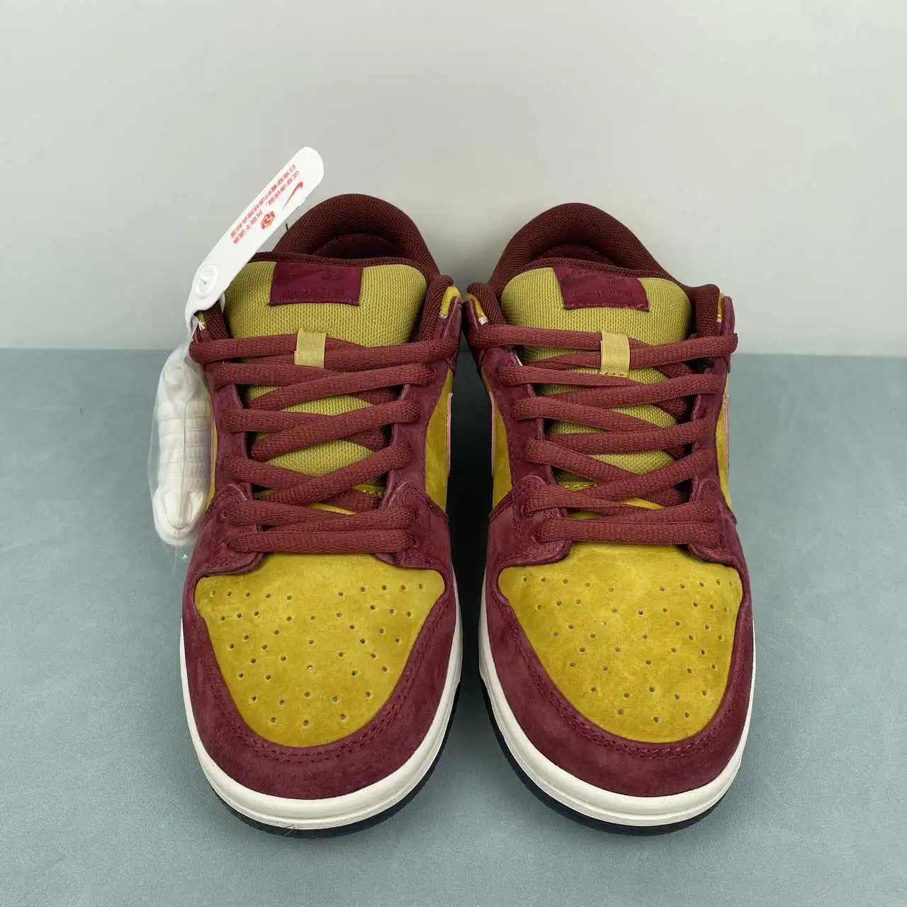 Nike Dunk Low Burgundy Yellow Color-Blocked – HQ1625-600 thumbnail 3
