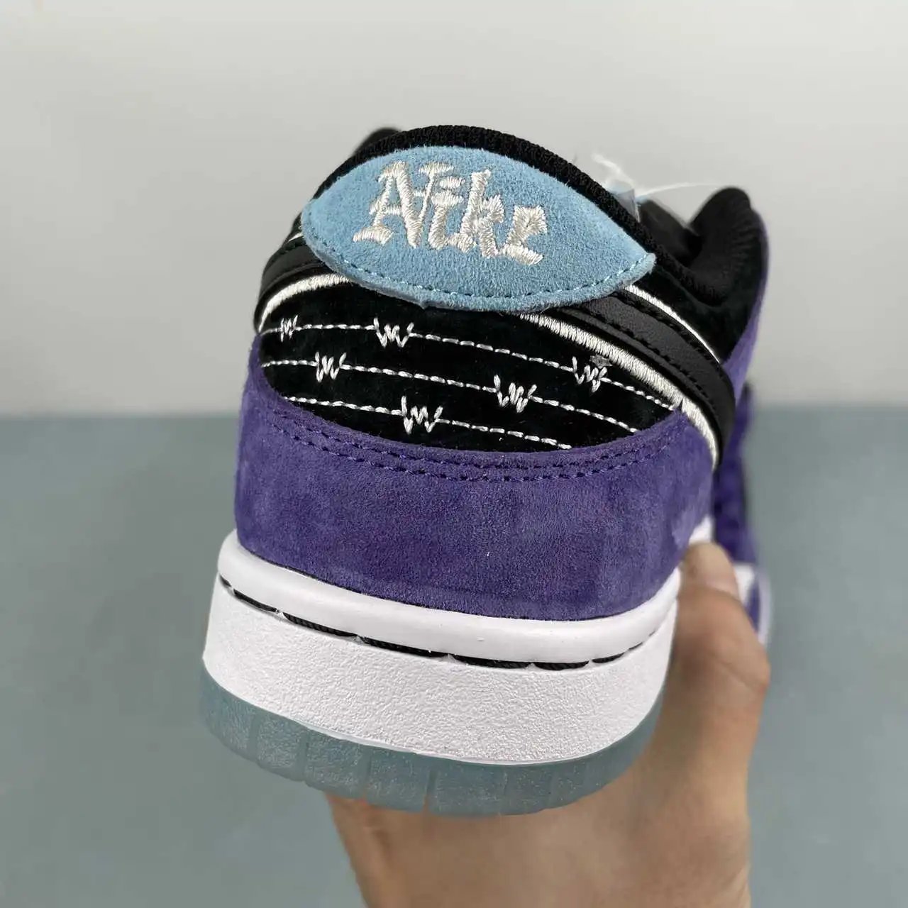 Nike Dunk Low Purple Black White Color-Blocked 10