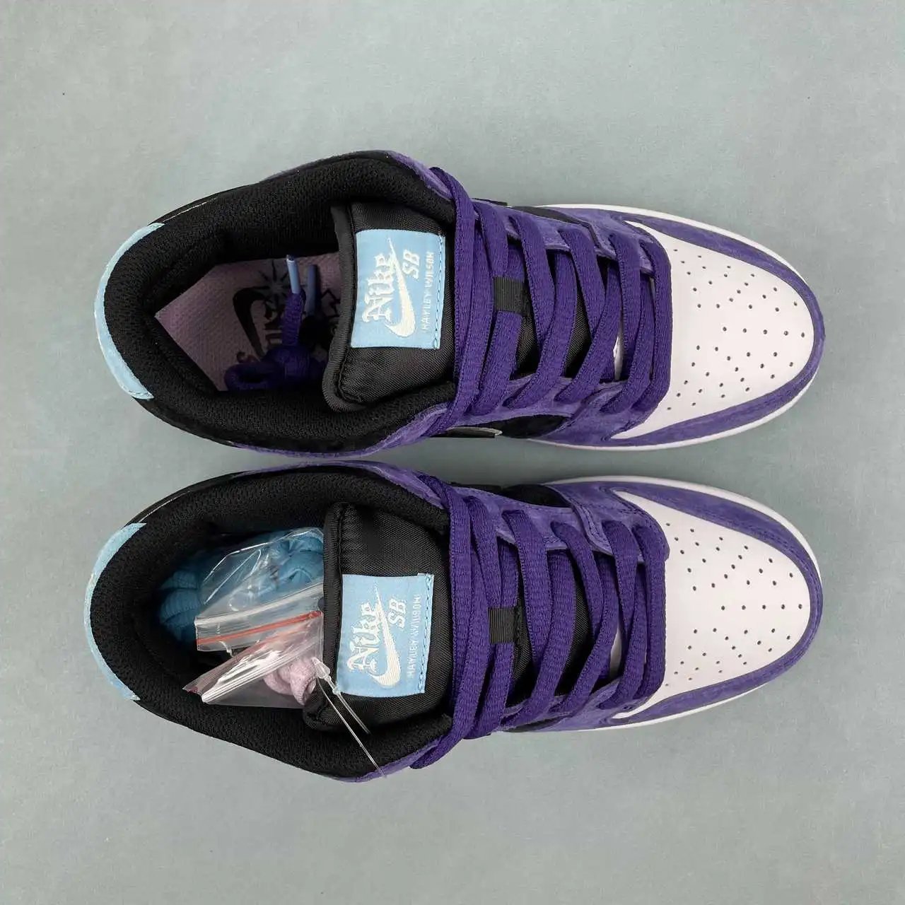 Nike Dunk Low Purple Black White Color-Blocked 9