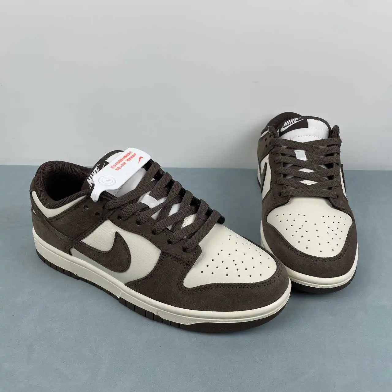 Nike Dunk Low Brown White Color-Blocked thumbnail 2