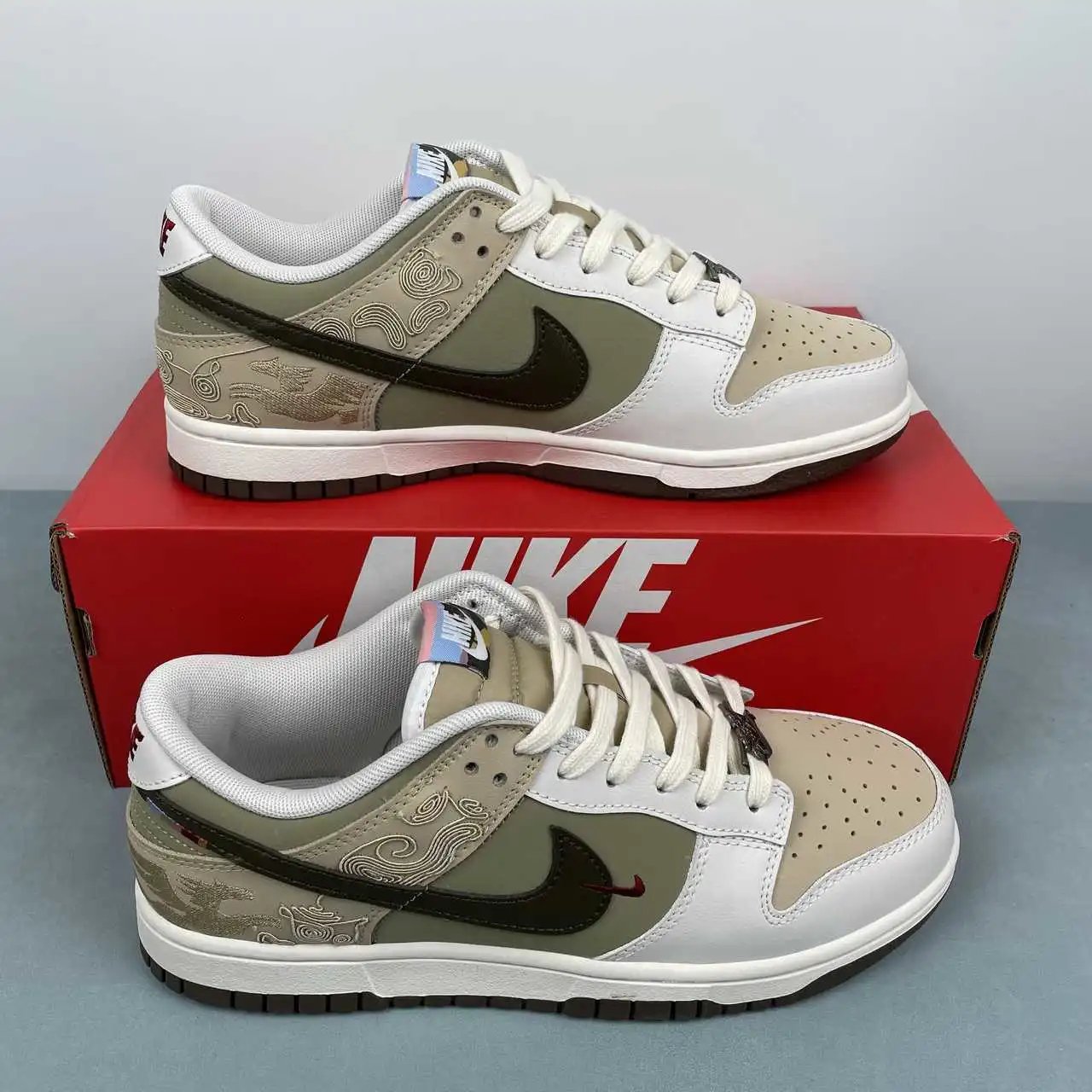Nike Dunk Low Off-White Olive Green – IQ1118-220