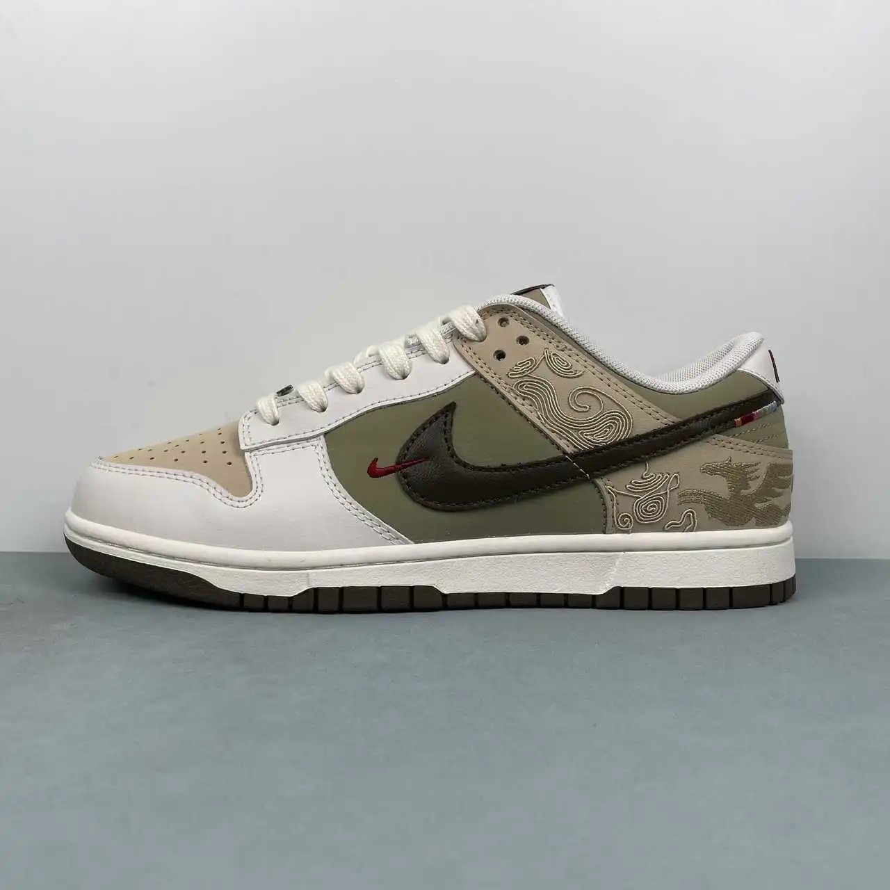 Nike Dunk Low Off-White Olive Green – IQ1118-220 thumbnail 4