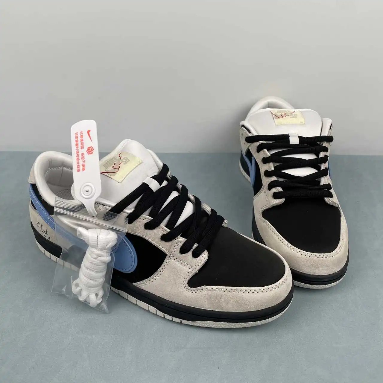 Nike Dunk Low Off-White Black Blue – FZ5645-100 thumbnail 2