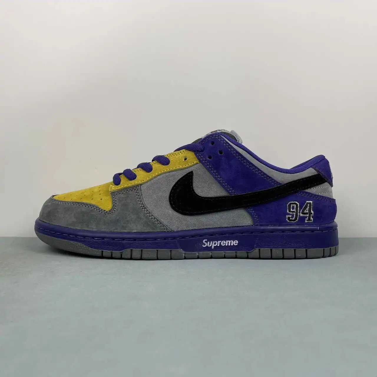 Nike Dunk Low Purple Yellow Grey Black Color-Blocked – HQ8487-600 thumbnail 4