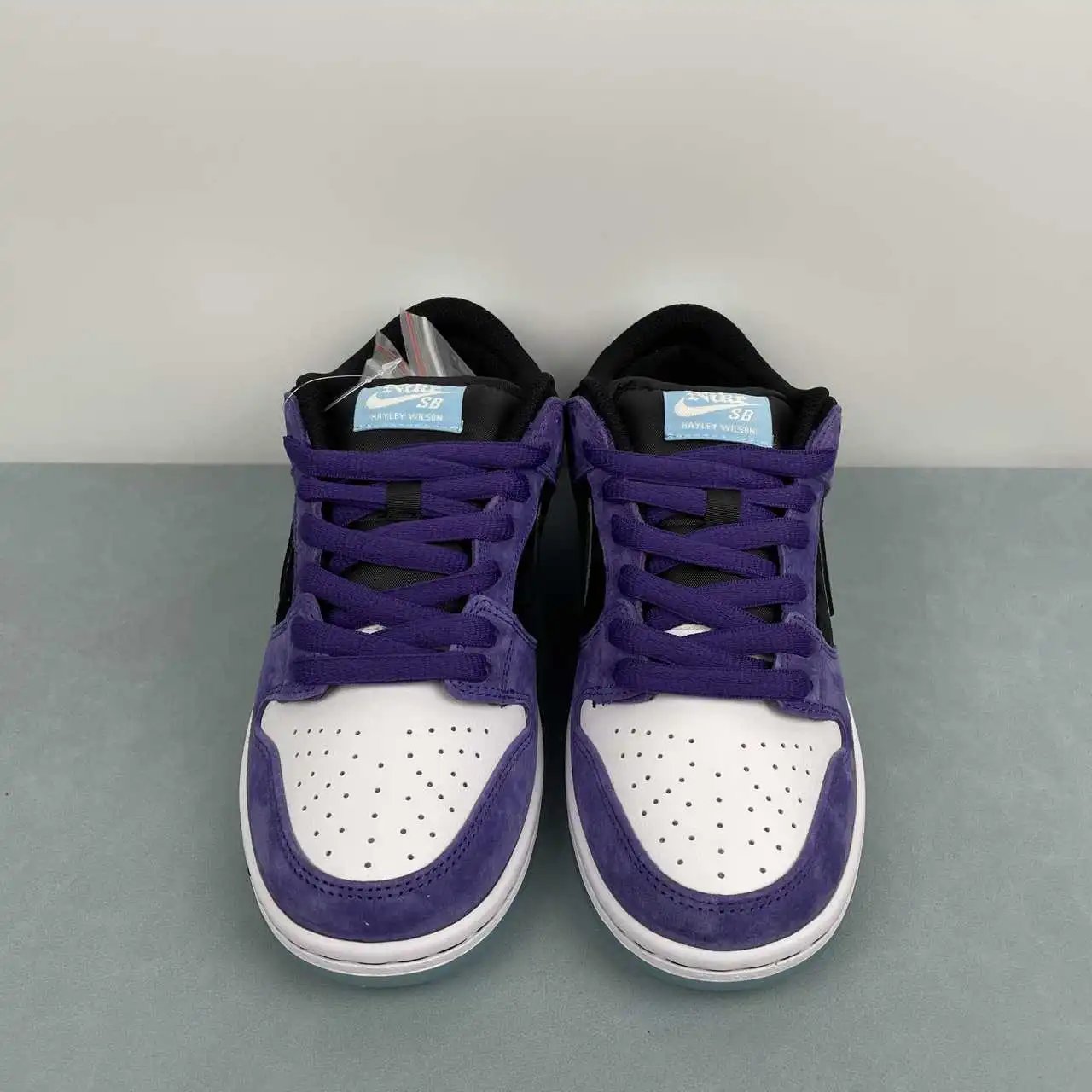 Nike Dunk Low Purple Black White Color-Blocked thumbnail 3