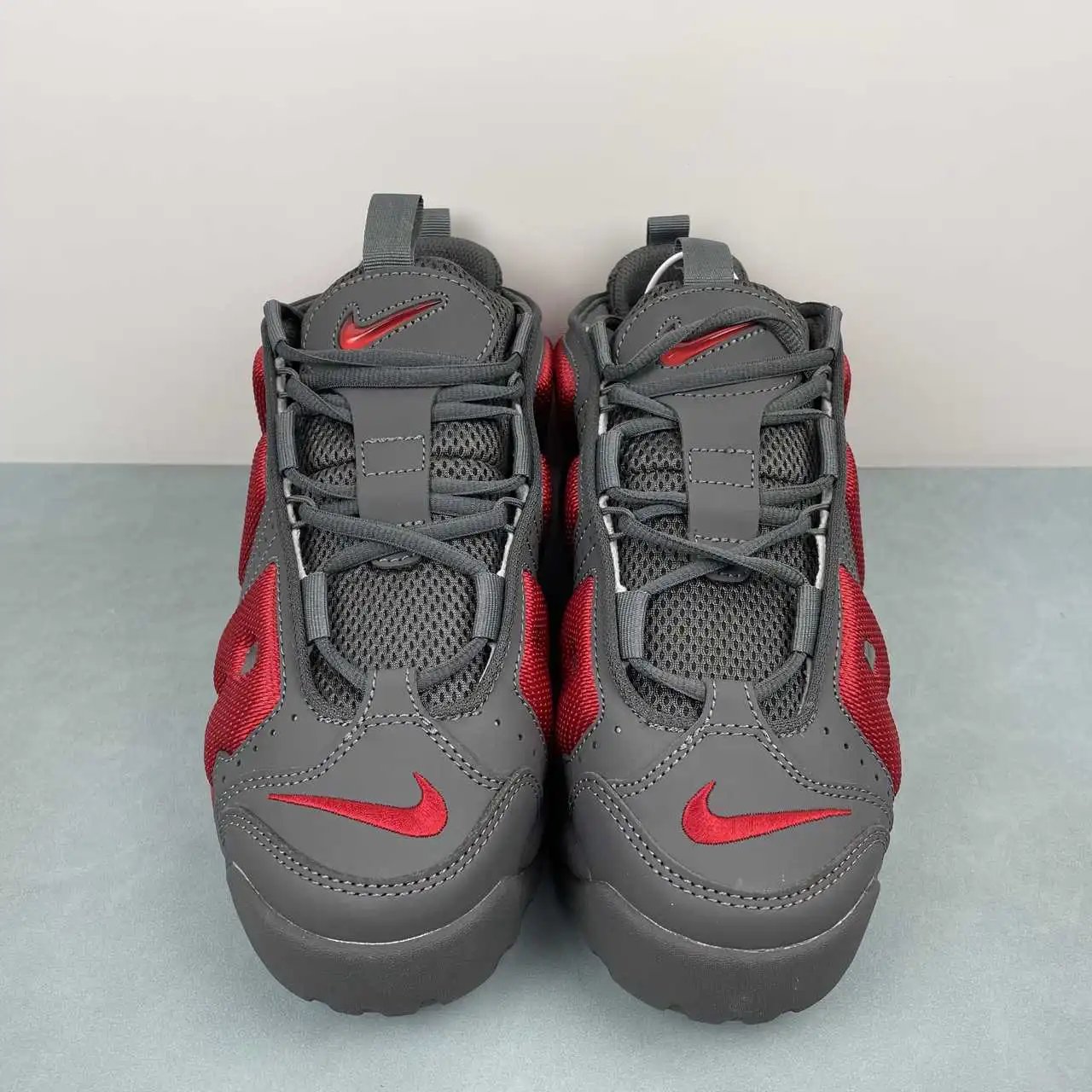 Air More Uptempo Grey Red – FZ3055-002 thumbnail 4