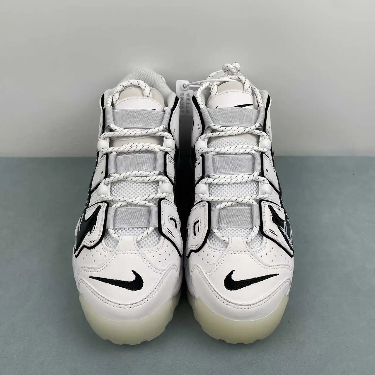 Air More Uptempo Black White Graffiti – DQ5014-100 thumbnail 4