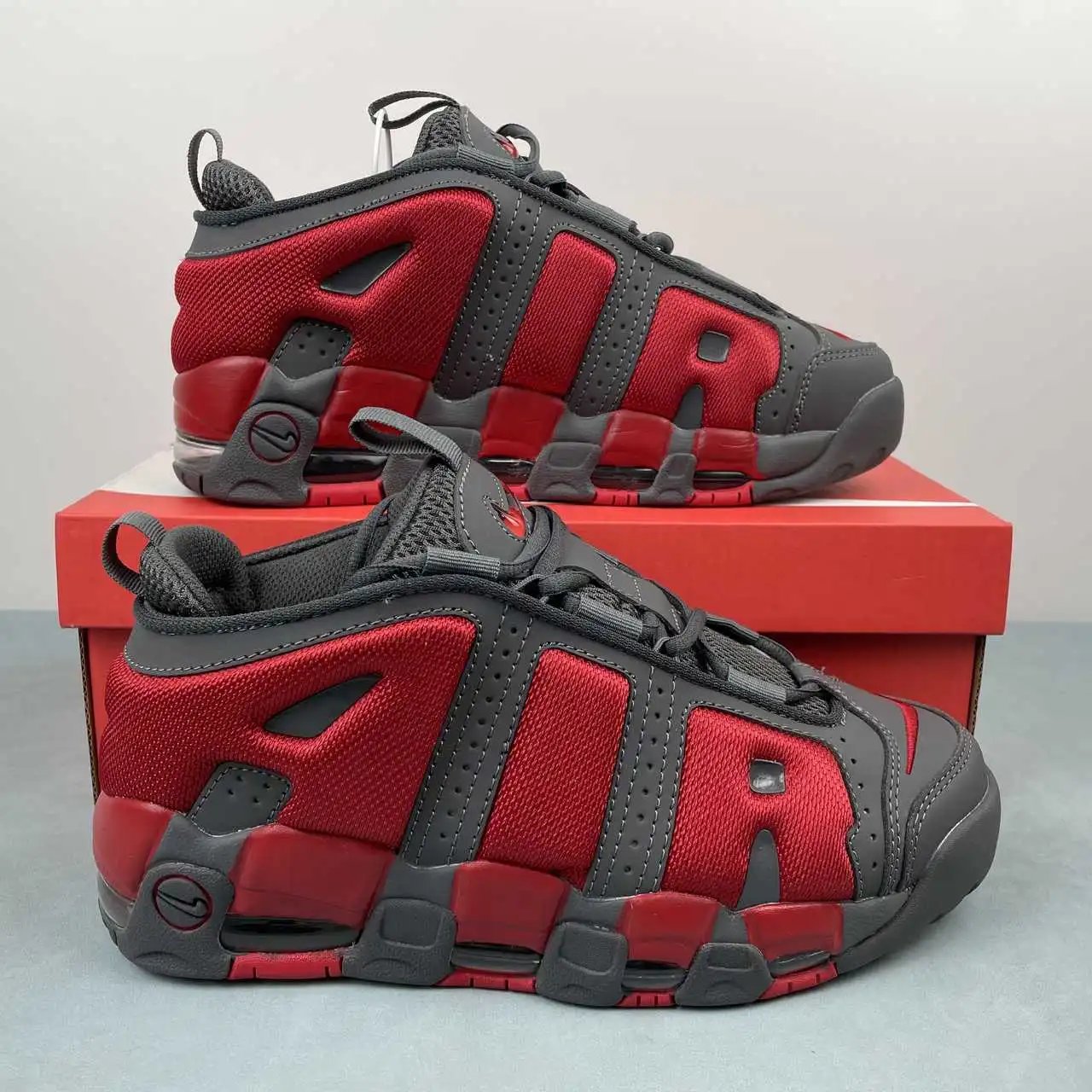 Air More Uptempo Grey Red – FZ3055-002