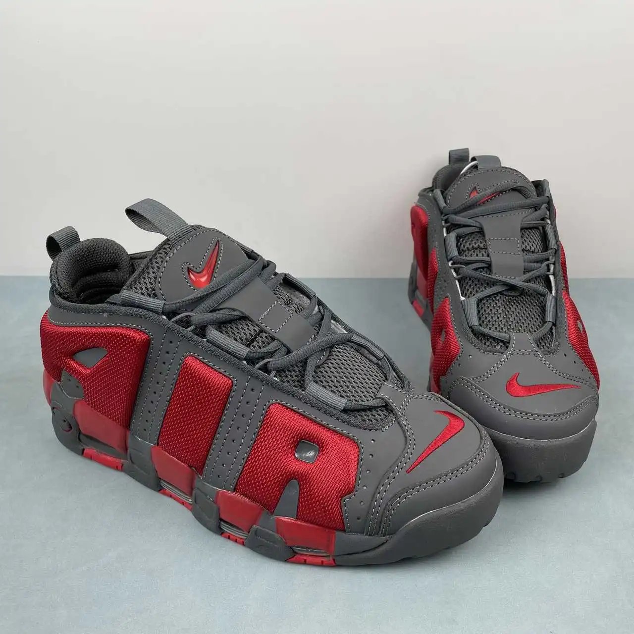 Air More Uptempo Grey Red – FZ3055-002 thumbnail 2