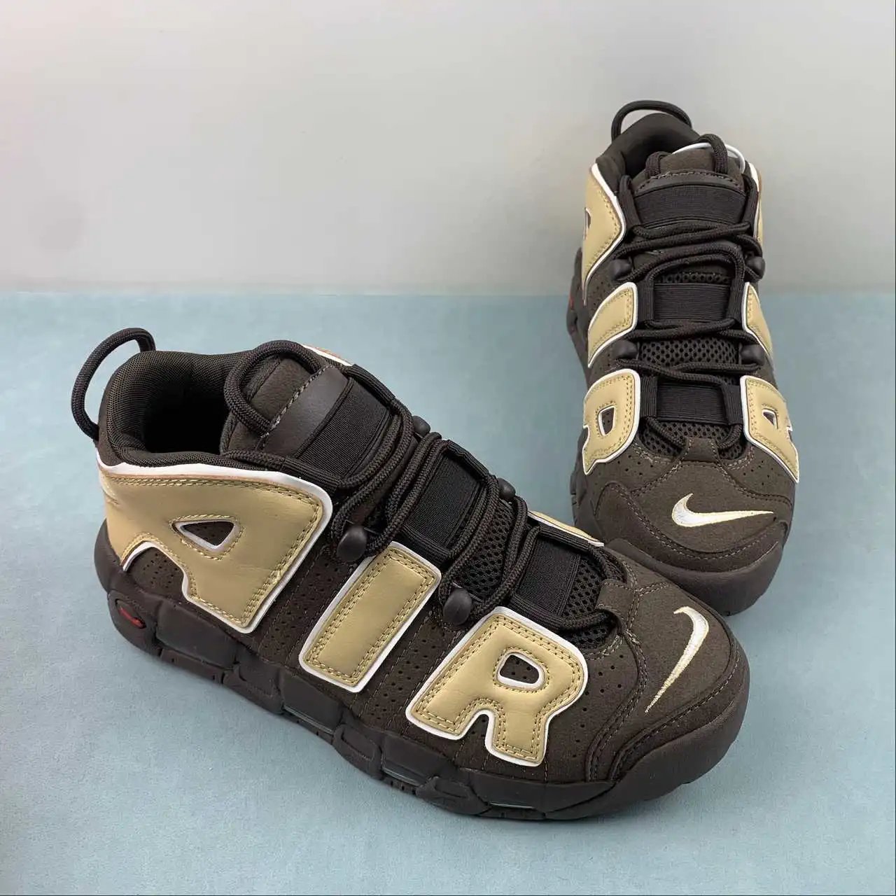 Air More Uptempo Brown Yellow OG – FB8883-200 thumbnail 2