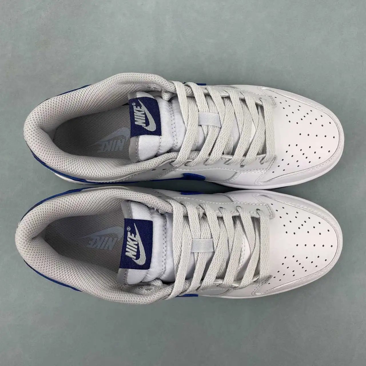 Nike Dunk Low White Grey Blue Color-Blocked 9