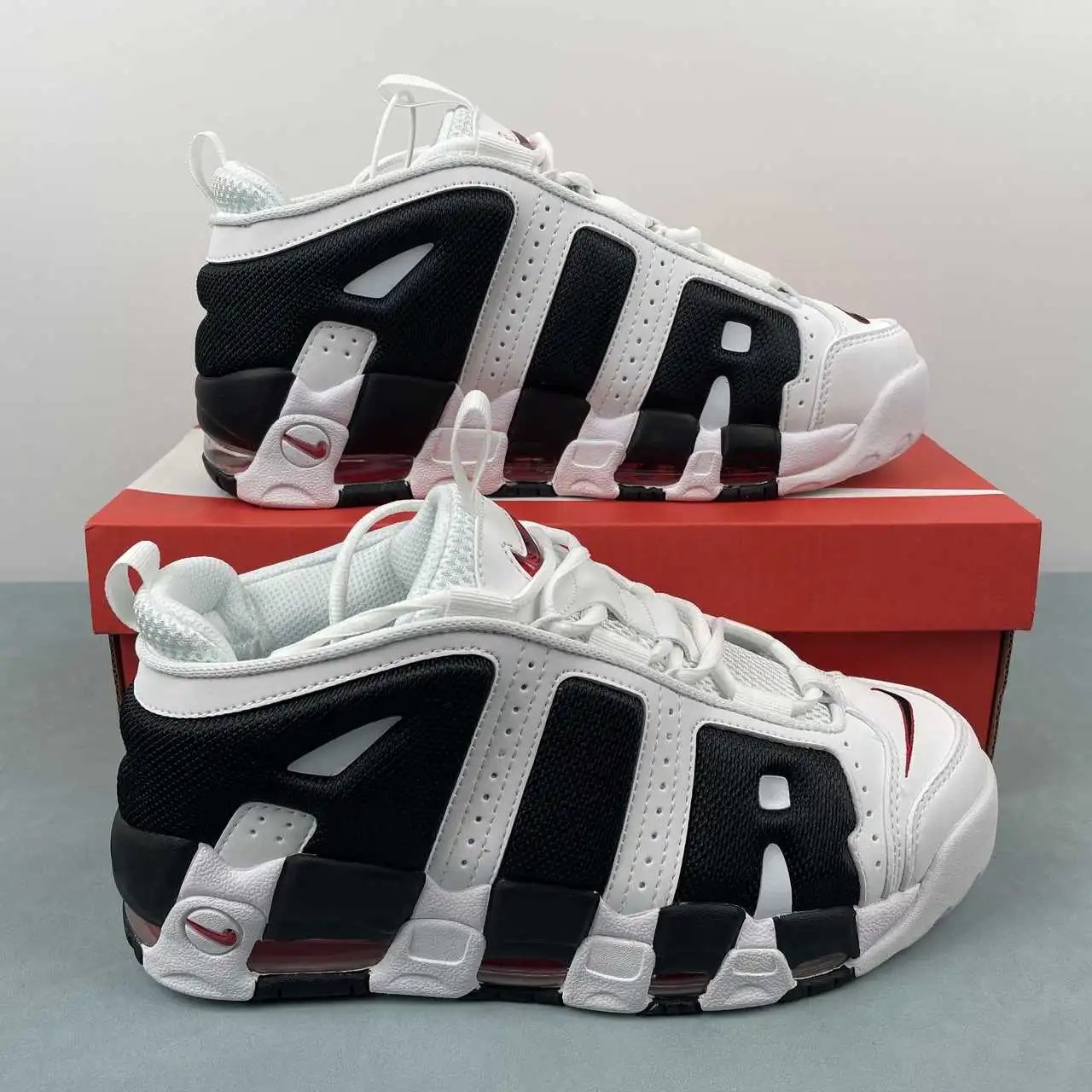Air More Uptempo Low White Black Red – FZ3055-105