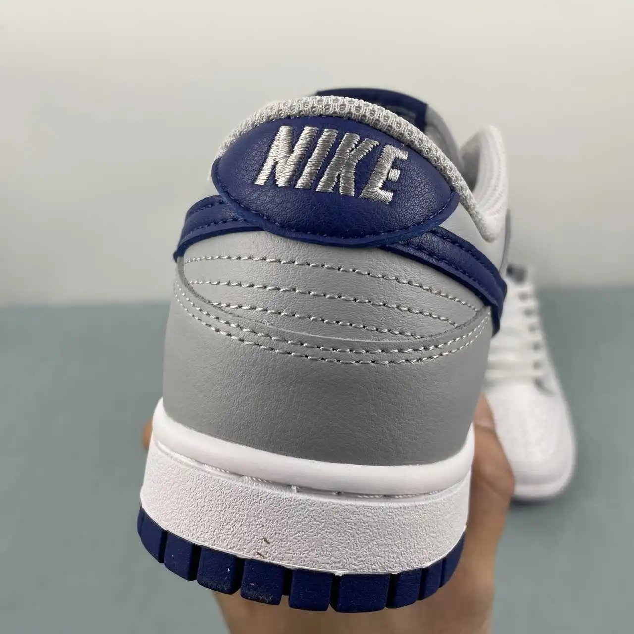 Nike Dunk Low White Grey Blue Color-Blocked 10