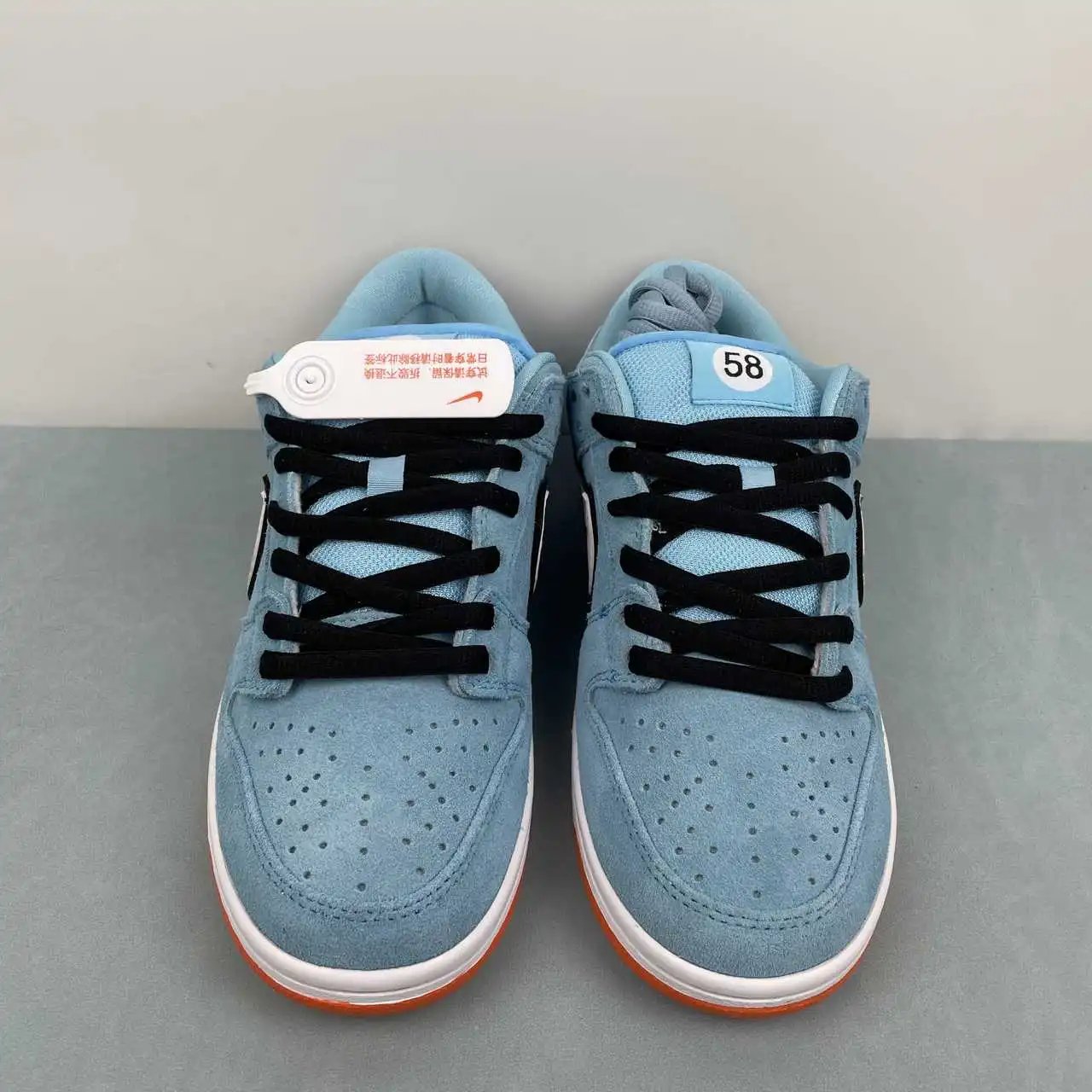 Nike Dunk Low Blue White Orange Color-Blocked thumbnail 3