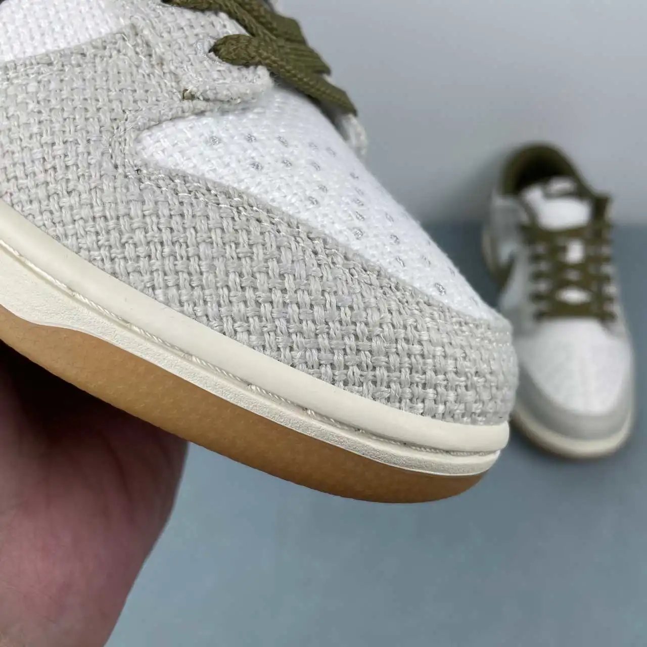 Nike Dunk Low Off-White Olive Green Color-Blocked 7