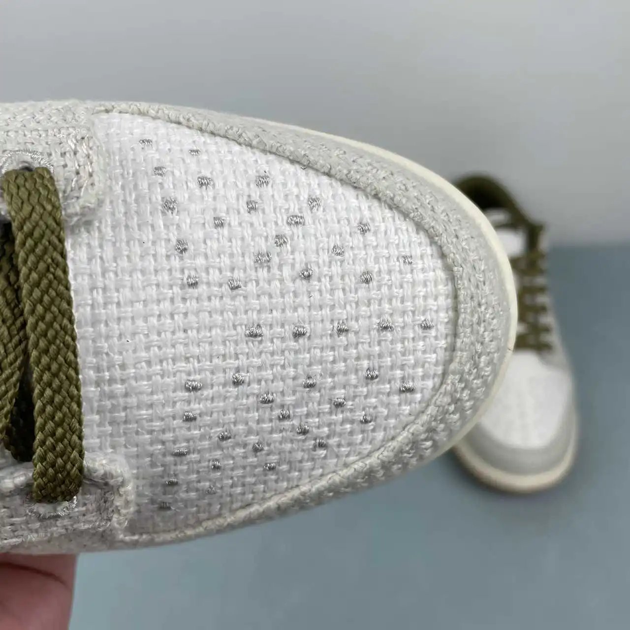 Nike Dunk Low Off-White Olive Green Color-Blocked 8