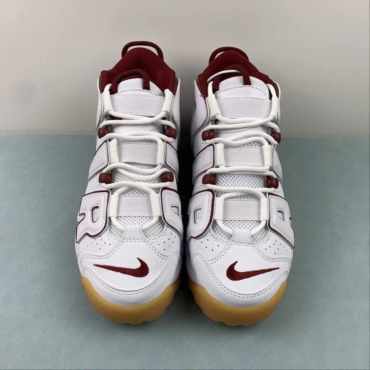 Air More Uptempo White Burgundy – FJ2846-100 thumbnail 3