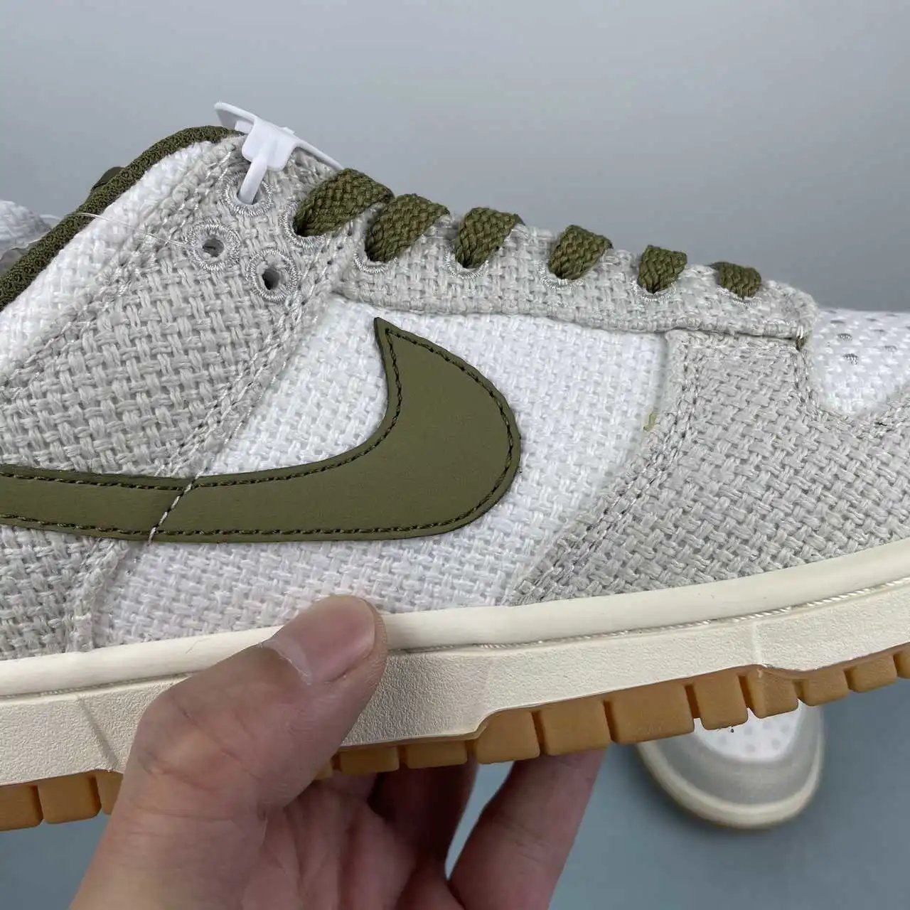 Nike Dunk Low Off-White Olive Green Color-Blocked 6
