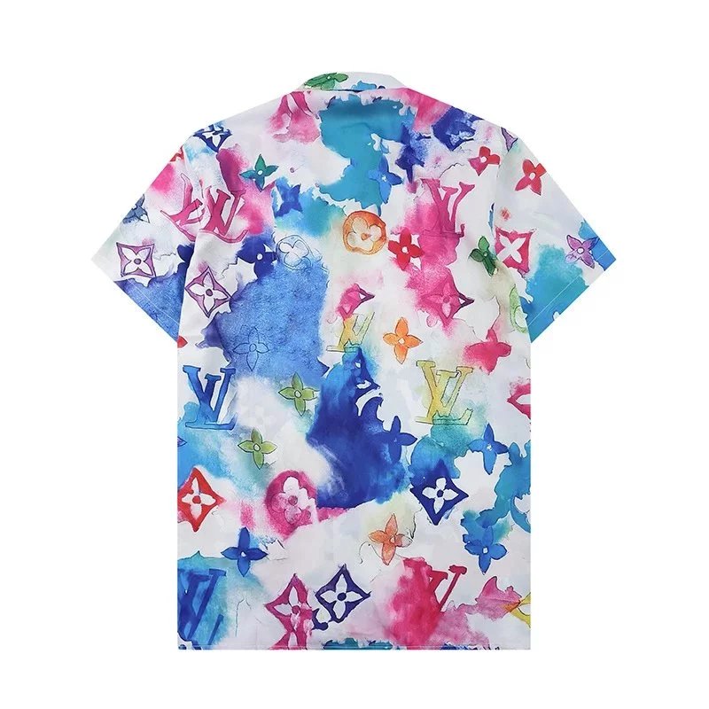 Dior Oblique Print Short-Sleeve Shirt and Shorts Set Gray - 33