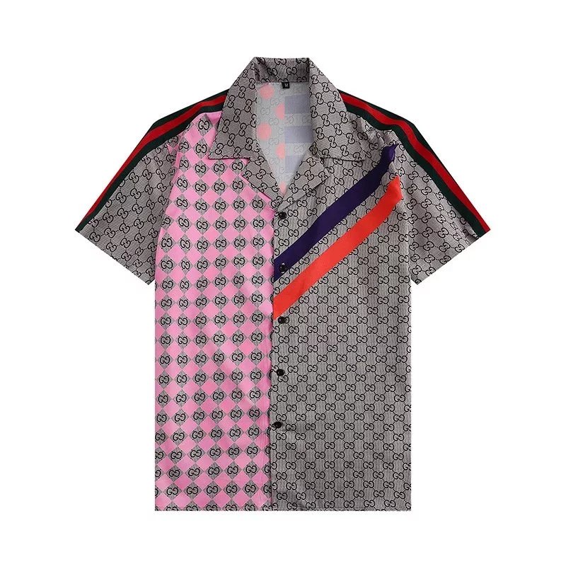 Dior Oblique Print Short-Sleeve Shirt and Shorts Set Gray - 44