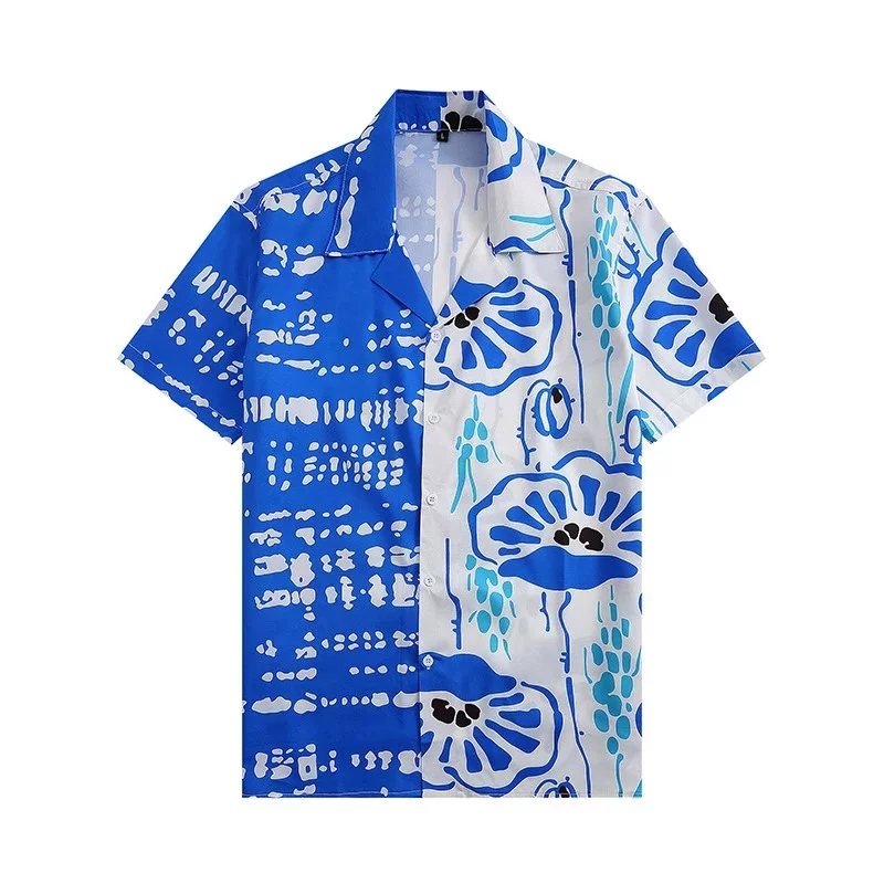 Dior Oblique Print Short-Sleeve Shirt and Shorts Set Gray - 52