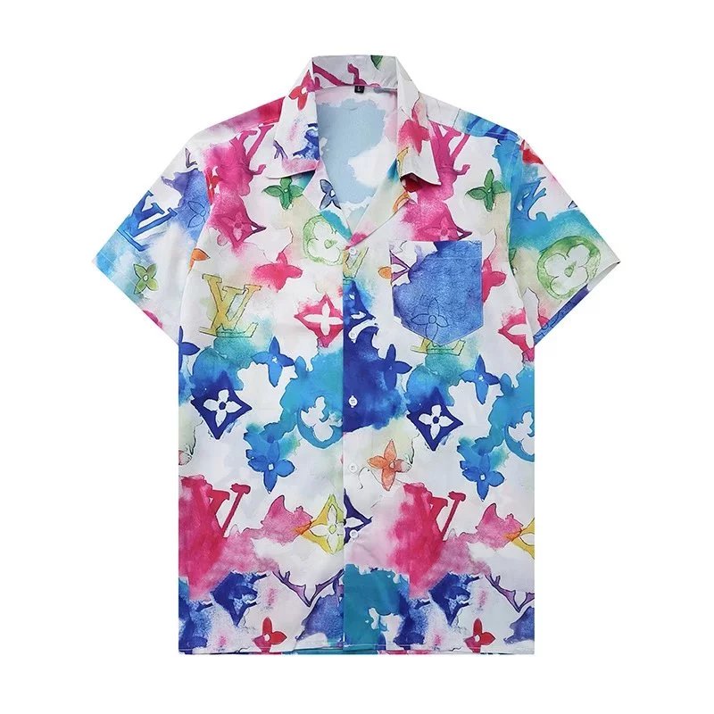 Dior Oblique Print Short-Sleeve Shirt and Shorts Set Gray - 32