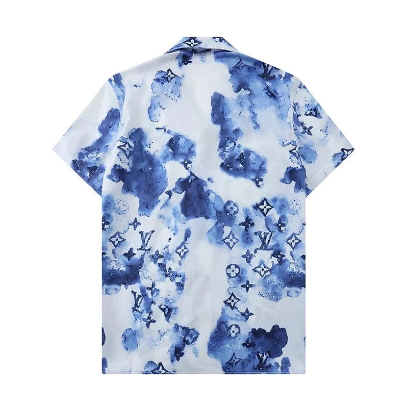 Dior Oblique Print Short-Sleeve Shirt and Shorts Set Gray - 29