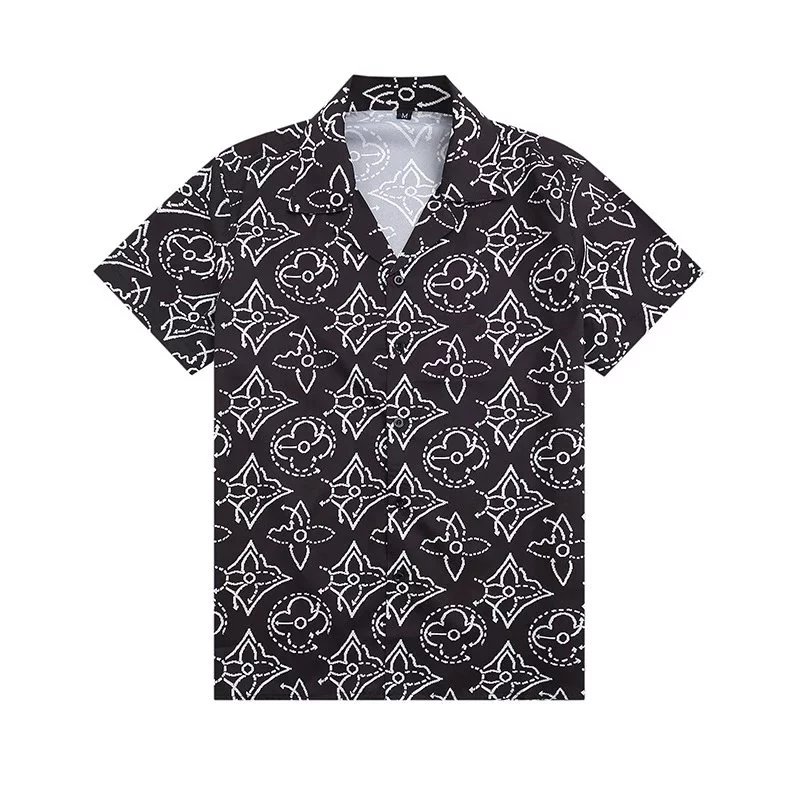 Dior Oblique Print Short-Sleeve Shirt and Shorts Set Gray - 36