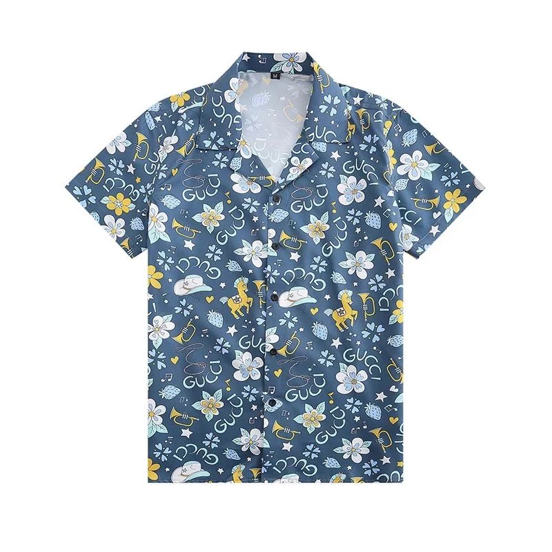 Dior Oblique Print Short-Sleeve Shirt and Shorts Set Gray - 48
