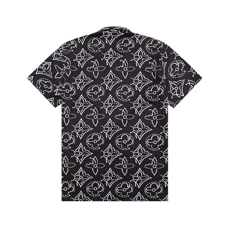 Dior Oblique Print Short-Sleeve Shirt and Shorts Set Gray - 37