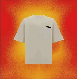 thumbnail for 985made BV Basic Pocket T-Shirt Imported Rivets Minimalist Design Pay for texture