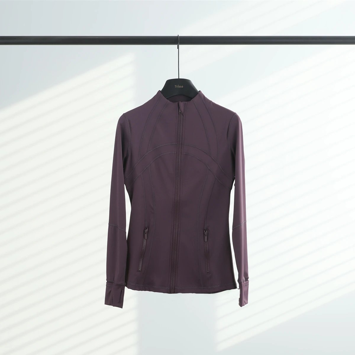 茄紫金原标立领夹克