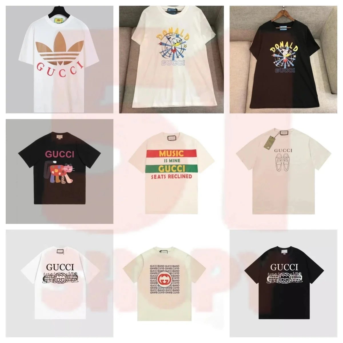 Gucci Logo Print Whi