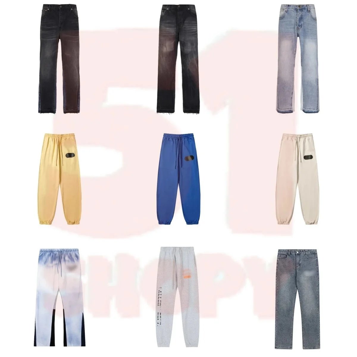 Denim And Sweatpants