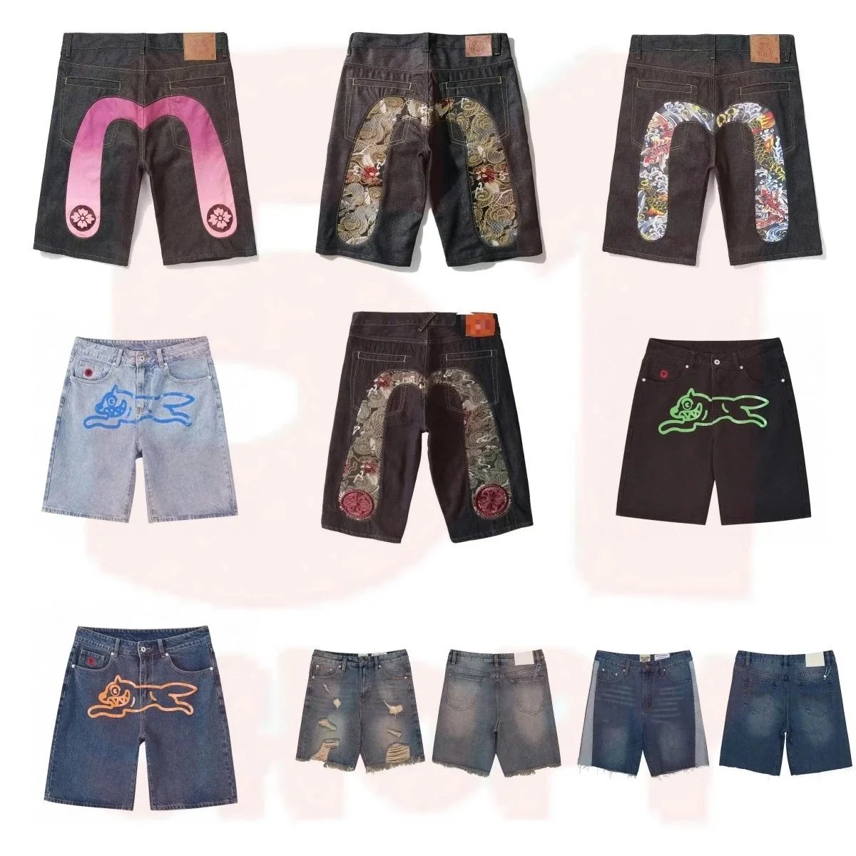 Denim Shorts Multi C