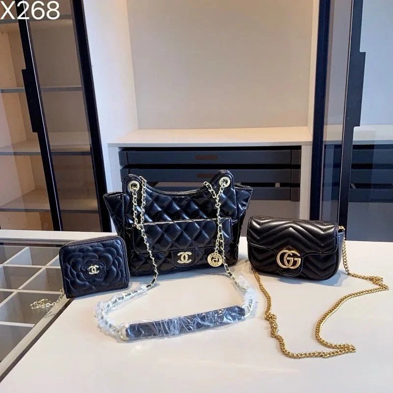 Louis Vuitton Handbags Three-piece handbag set with matching wallet and shoulder strap — 19