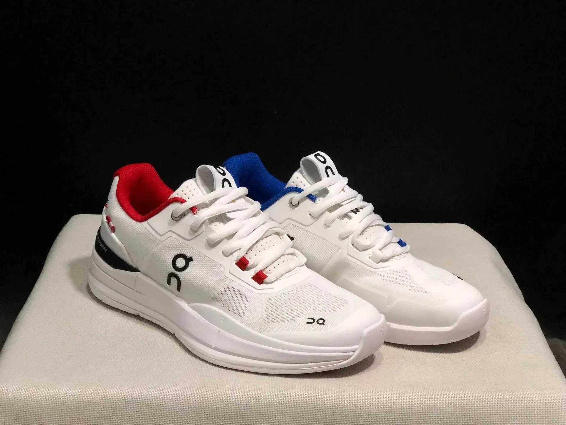 On Cloud X3 White Red Blue Sneakers Running Shoes