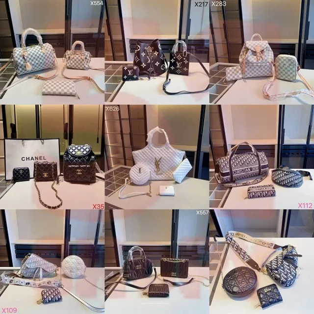 Louis Vuitton Handbags Three-piece handbag set with matching wallet and shoulder strap product detail image 1