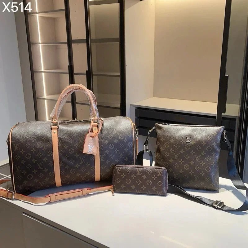 Louis Vuitton Handbags Three-piece handbag set with matching wallet and shoulder strap — 01